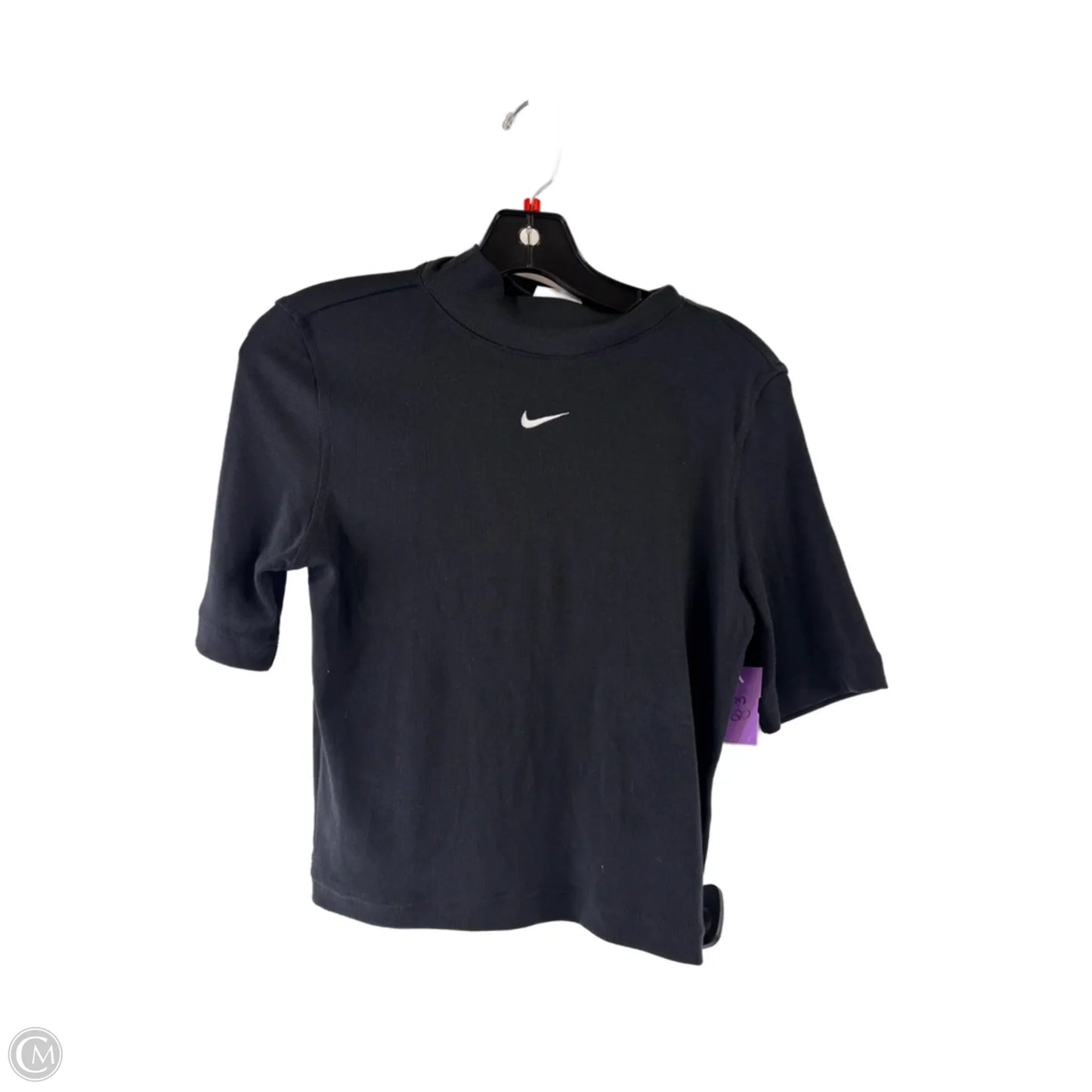 Athletic Top Short Sleeve By Nike Apparel In Black, Size: Sp
