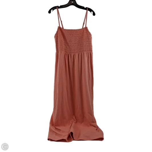 Dress Casual Midi By Old Navy In Orange, Size: M
