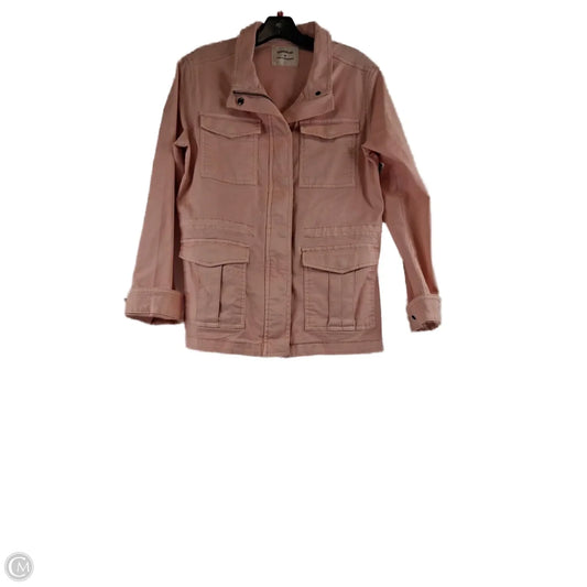 Jacket Utility By Clothes Mentor In Peach, Size: M