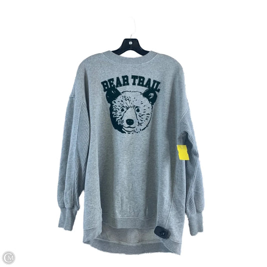 Sweatshirt Crewneck By Aerie In Green & Grey, Size: Xs