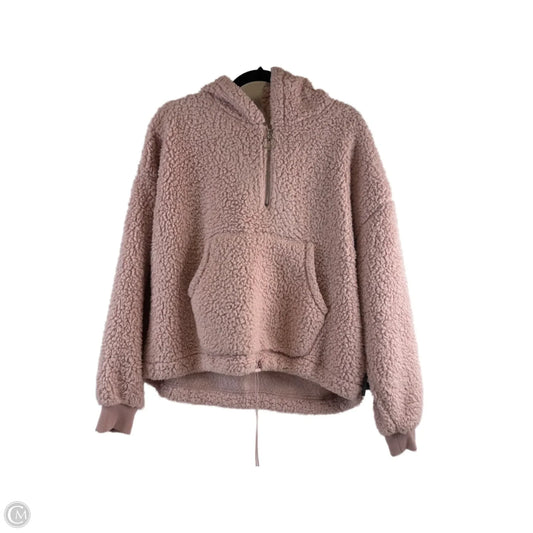 Jacket Faux Fur & Sherpa By Love Tree In Pink, Size: L
