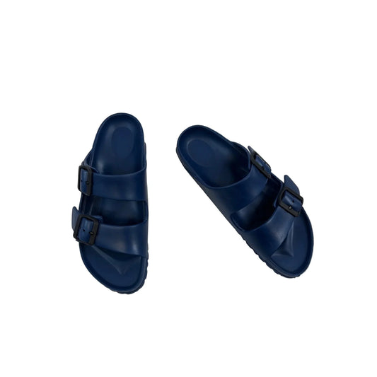 Sandals Flats By Birkenstock In Blue, Size: 7