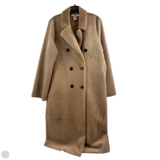 Coat Faux Fur & Sherpa By Magaschoni In Brown, Size: S