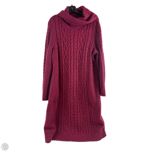 Dress Sweater By Talbots In Purple, Size: Xl