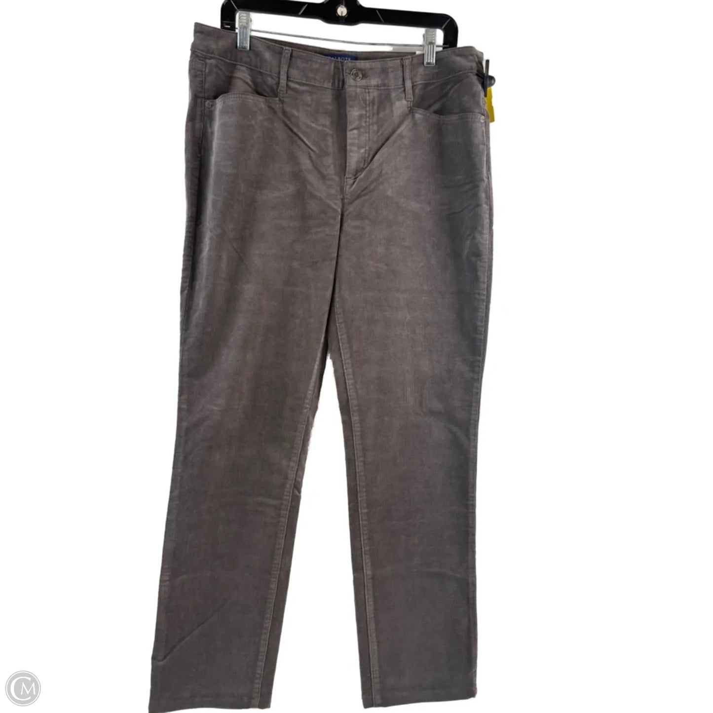 Pants Corduroy By Talbots In Grey, Size: 12