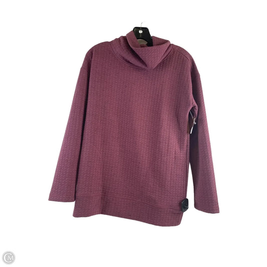 Athletic Top Long Sleeve Collar By Rbx In Purple, Size: Sp