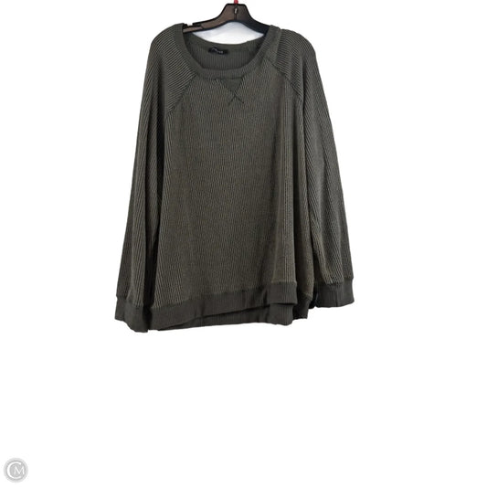 Sweater By Clothes Mentor In Green, Size: 3x