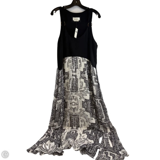 Dress Casual Maxi By Anthropologie In Black & White, Size: L