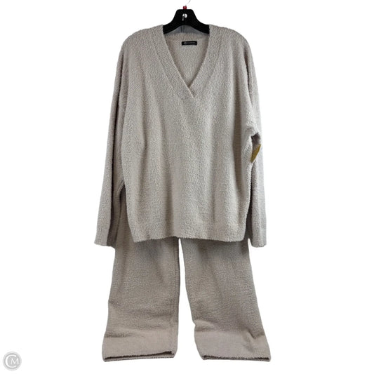 Lounge Set Pants By Prettygarden In Cream, Size: M