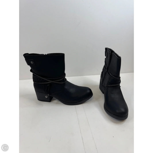 Boots Ankle Heels By Madden Girl In Black, Size: 8.5