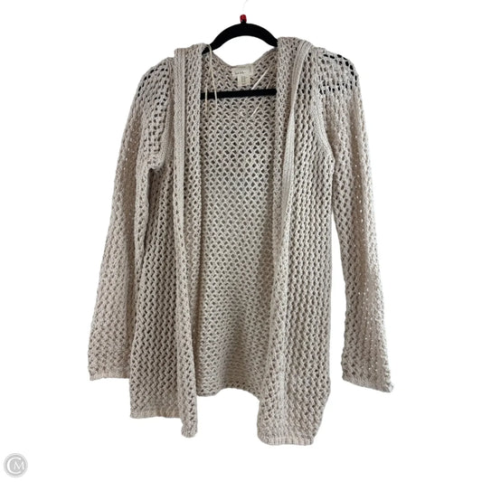 Sweater Cardigan By Nicole Miller In Cream, Size: Xs