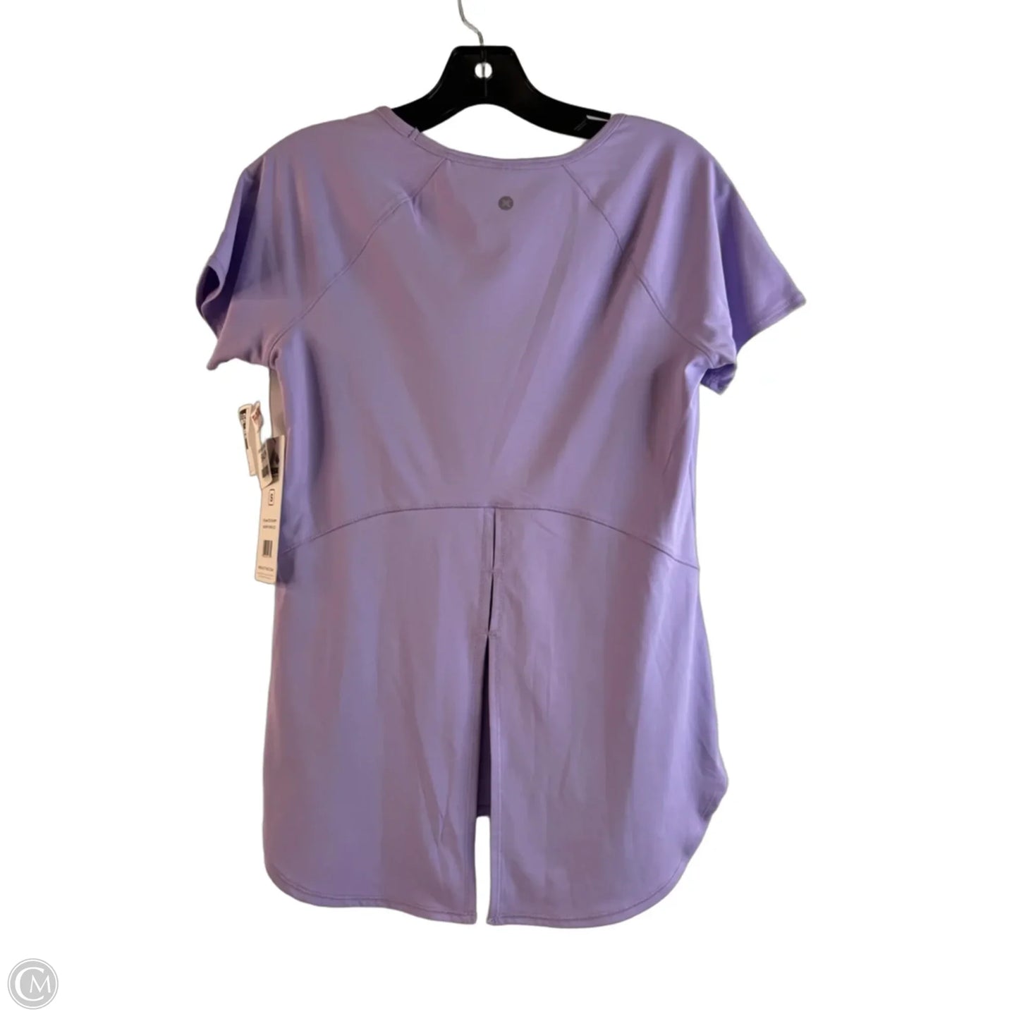 Athletic Top Short Sleeve By Rbx In Purple, Size: S