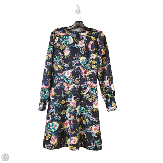 Dress Casual Midi By Loft In Multi-colored, Size: S