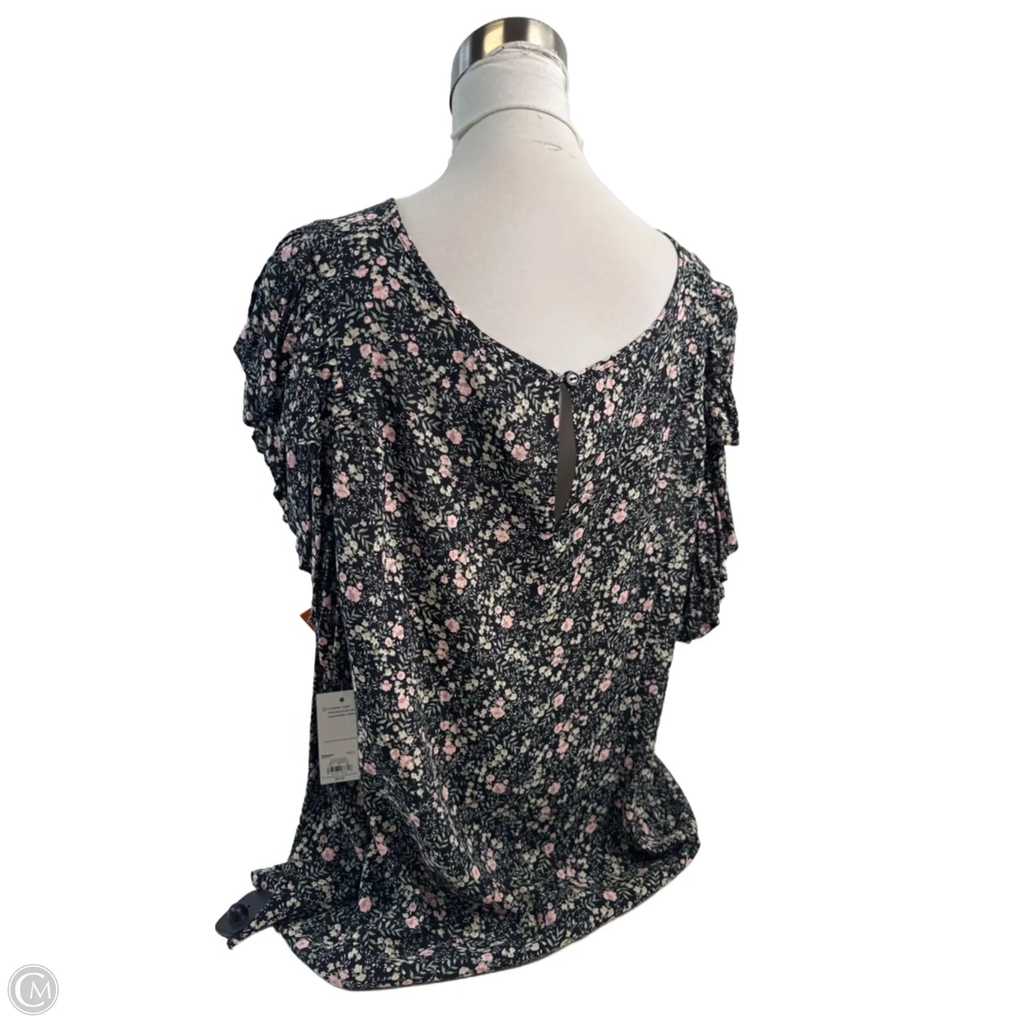 Top Short Sleeve By So In Floral Print, Size: 3x