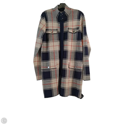 Jacket Shirt By Max Studio In Plaid Pattern, Size: M