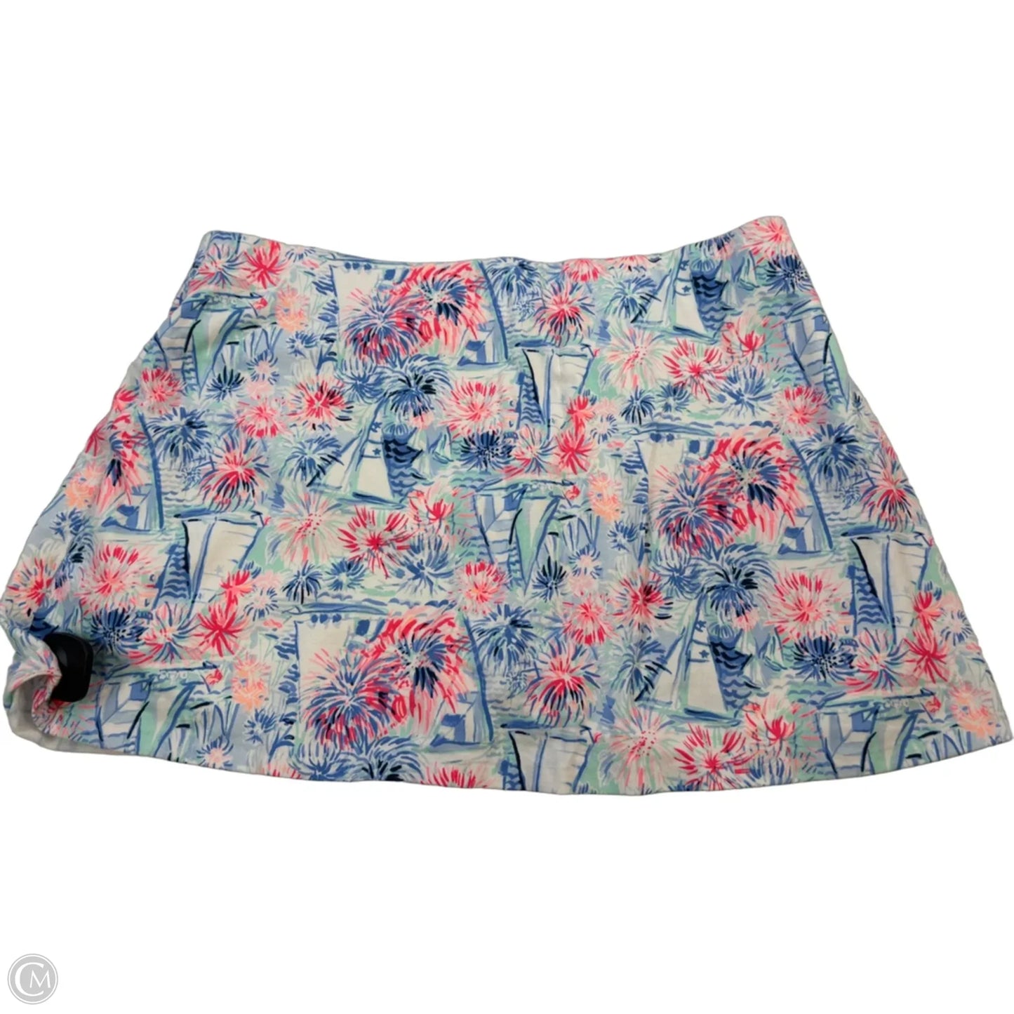 Skort Designer By Lilly Pulitzer In Blue & Pink, Size: Xl