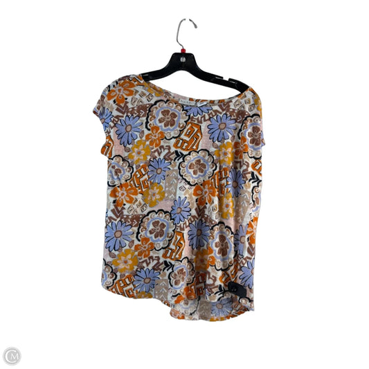 Top Short Sleeve By Nicole Miller In Multi-colored, Size: M