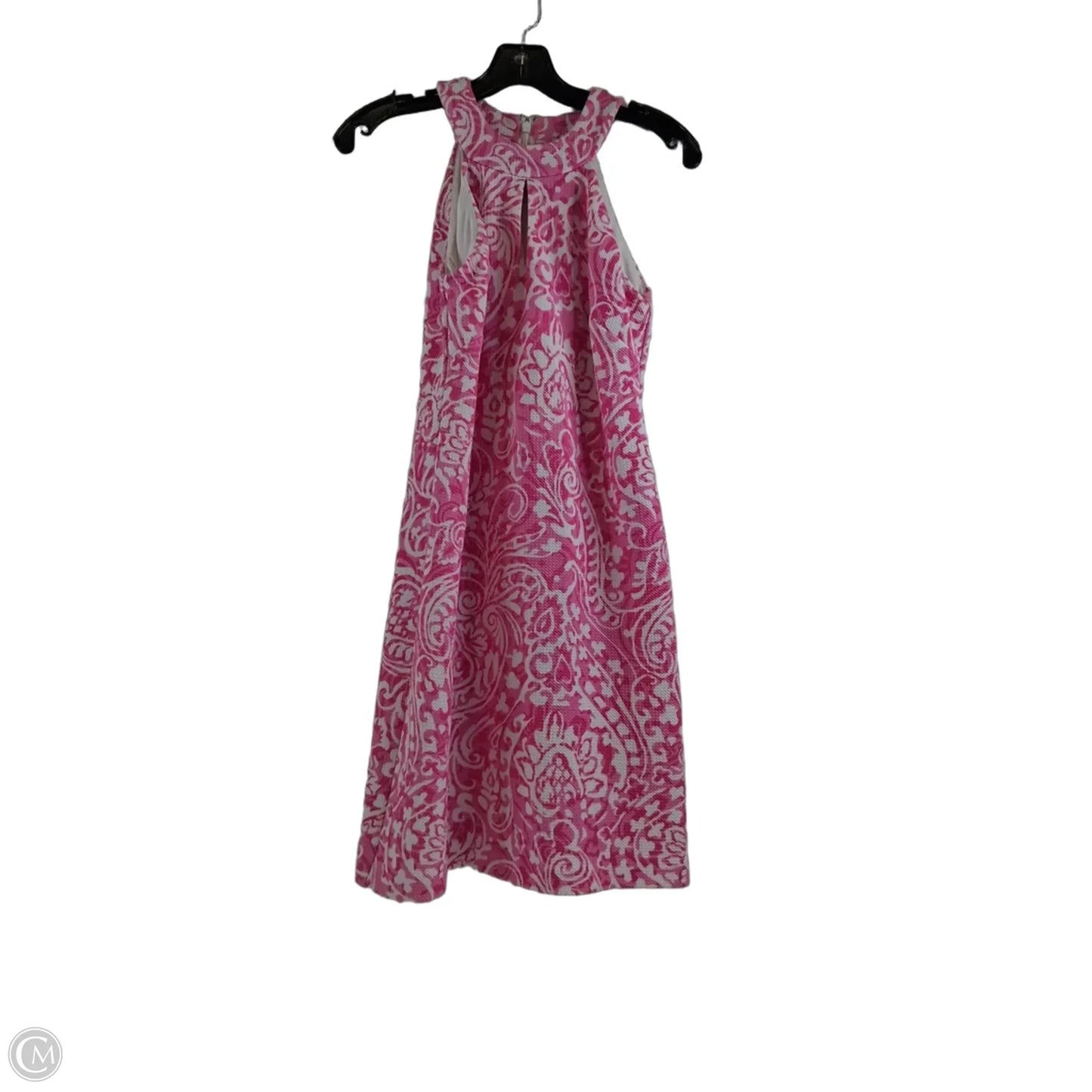 Dress Casual Midi By Vince Camuto In Pink & White, Size: Xs