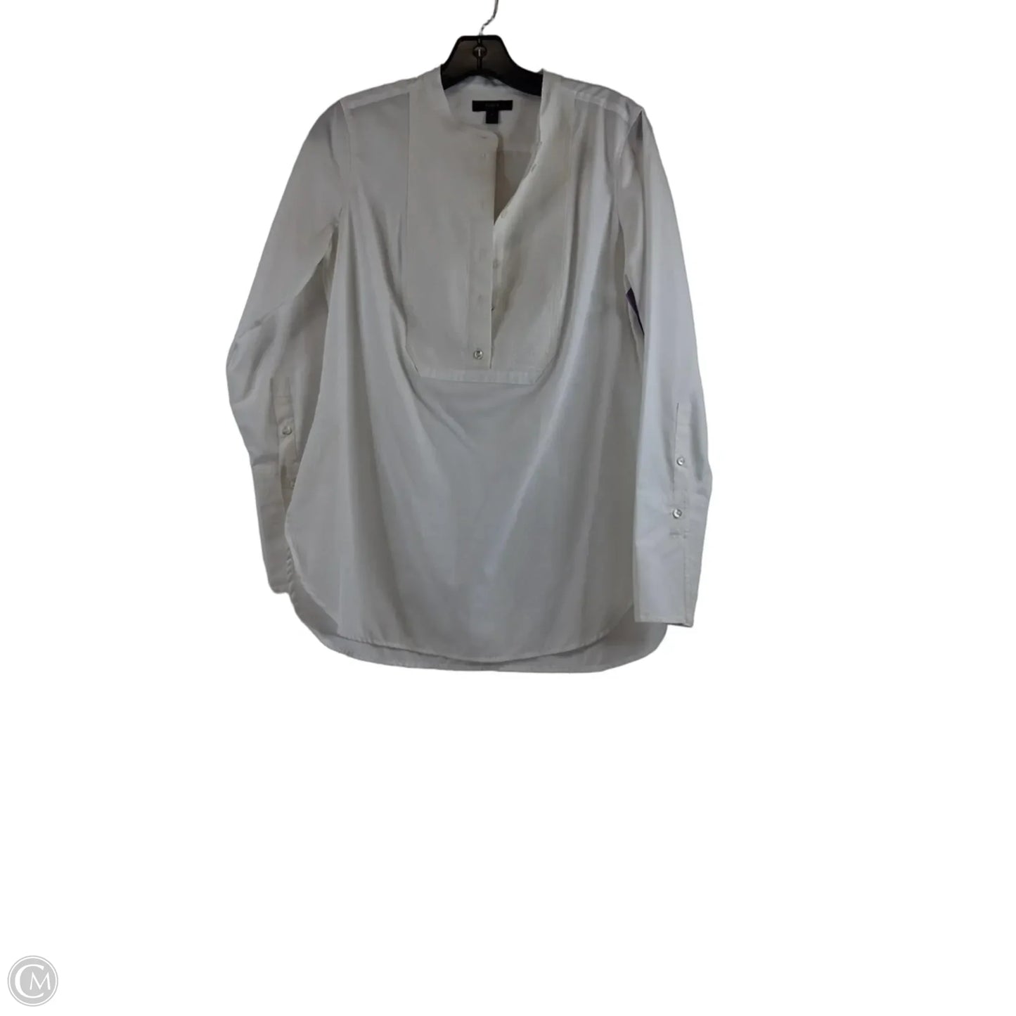 Top Long Sleeve By J. Crew In White, Size: S