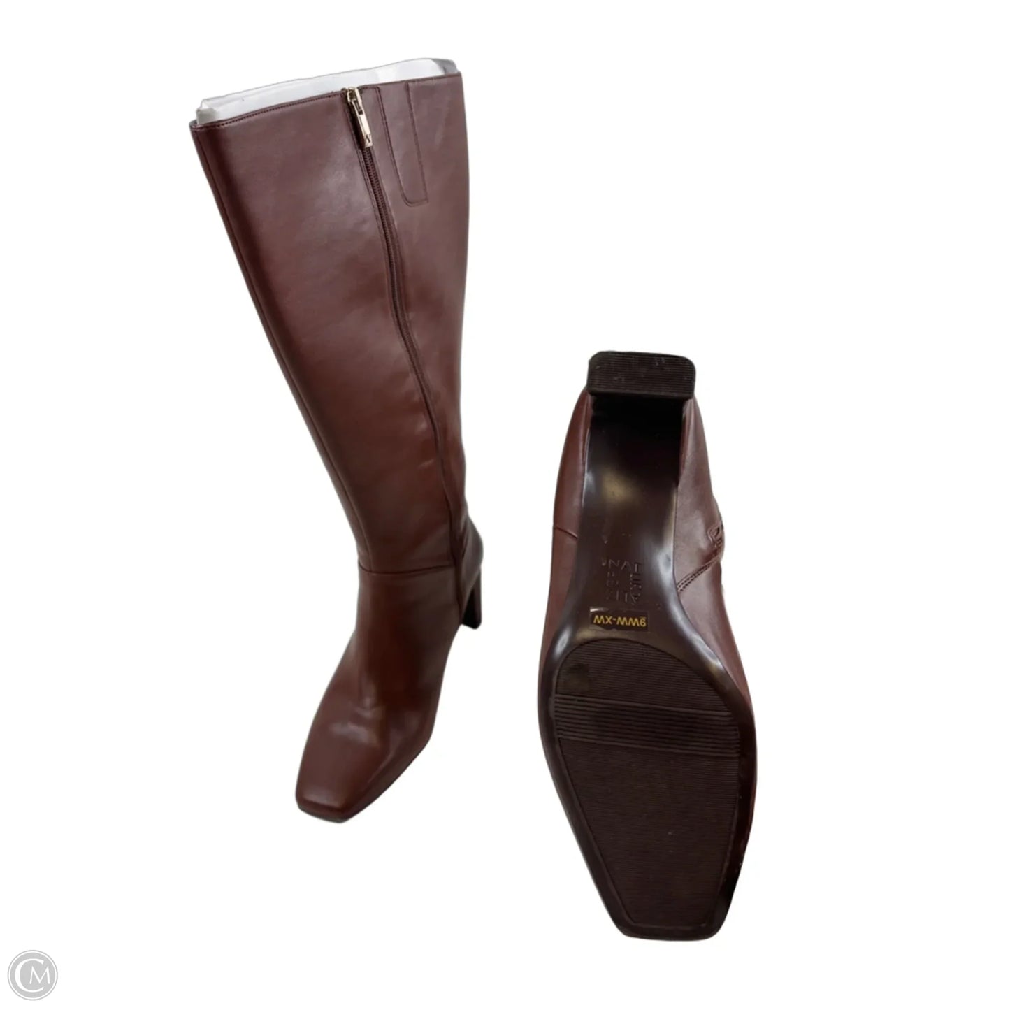 Boots Knee Heels By Naturalizer In Brown, Size: 9