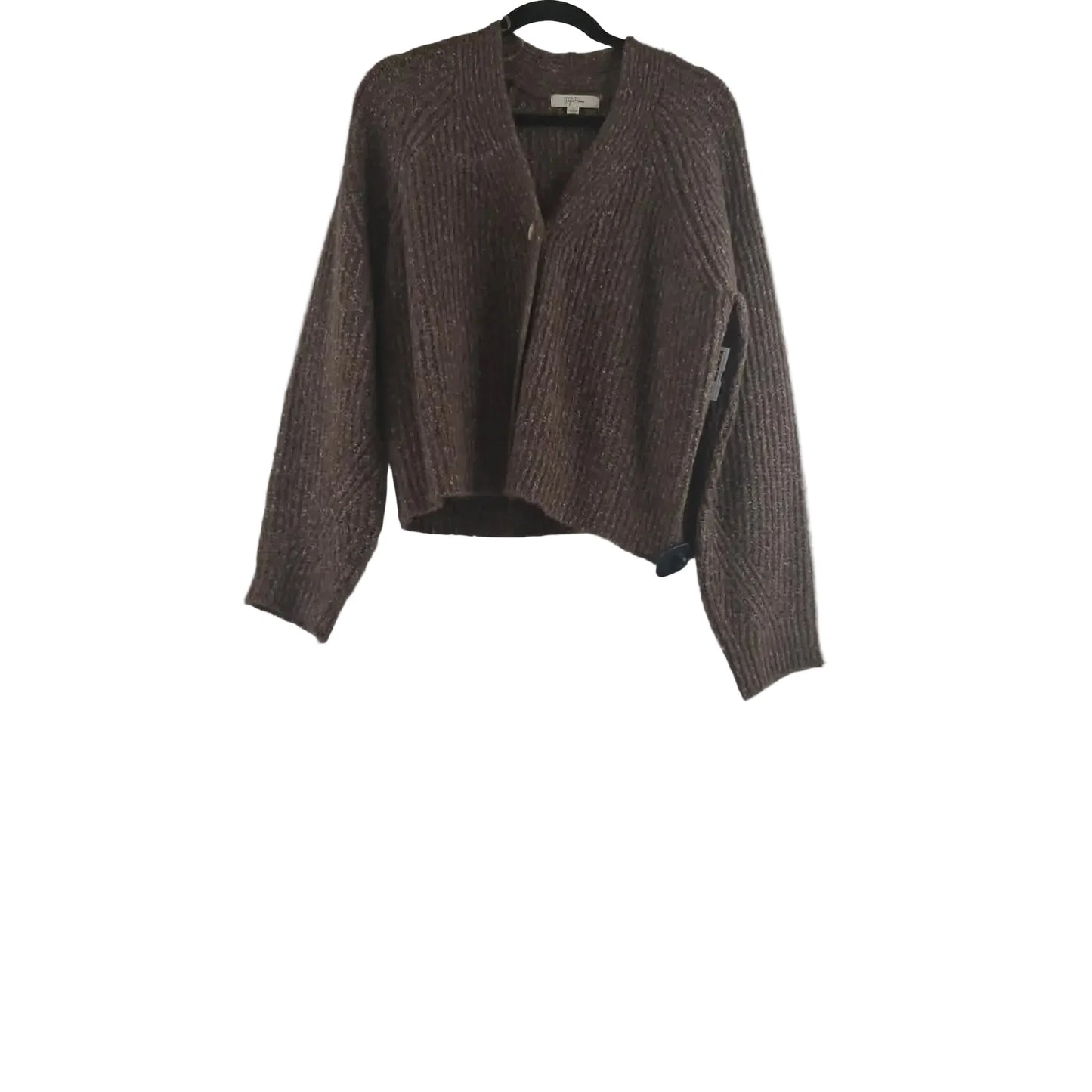 Sweater Cardigan By Clothes Mentor In Brown, Size: L