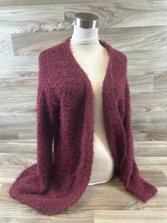 Sweater Cardigan By Love Tree In Red, Size: M