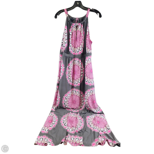 Dress Casual Maxi By Inc In Grey & Pink, Size: 2x
