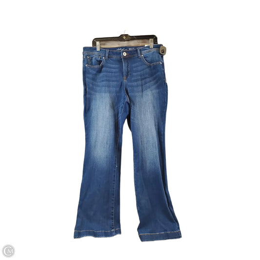 Jeans Boot Cut By Inc In Blue Denim, Size: 14p