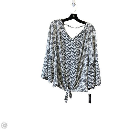 Top 3/4 Sleeve By Zac And Rachel In Paisley Print, Size: Xl