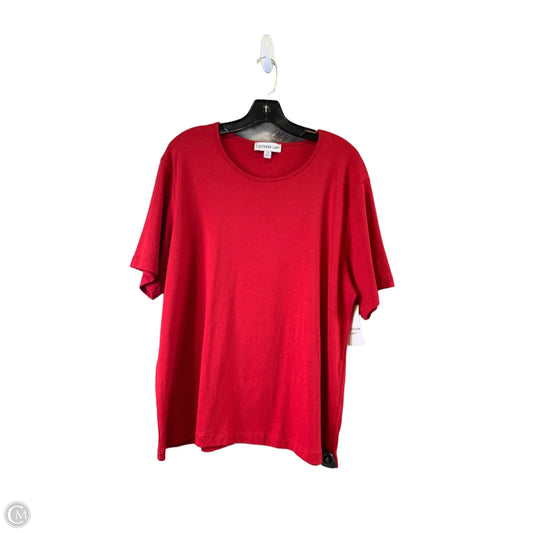Top Short Sleeve By Clothes Mentor In Red, Size: 1x