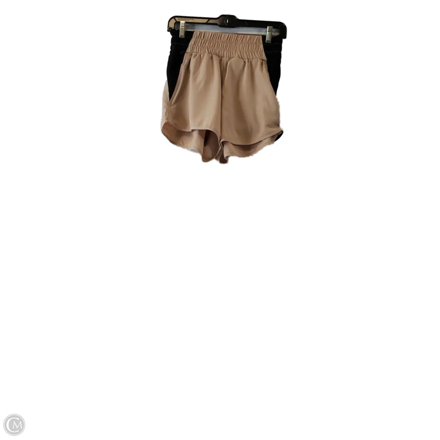 Athletic Shorts By Cme In Black & Tan, Size: S