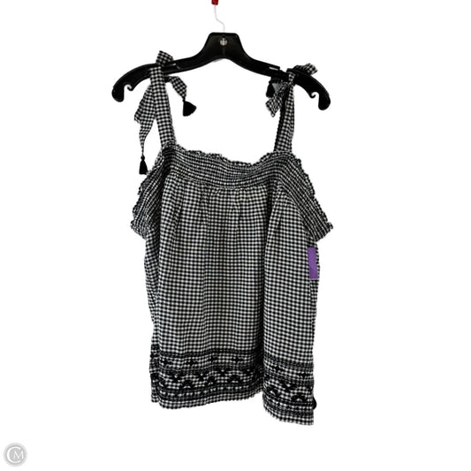 Top Sleeveless By Old Navy In Black & White, Size: Xl