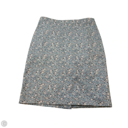 Skirt Midi By J. Crew In Blue & White, Size: 6