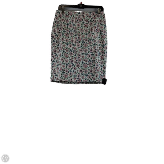 Skirt Midi By J. Crew In Pink & White, Size: 6