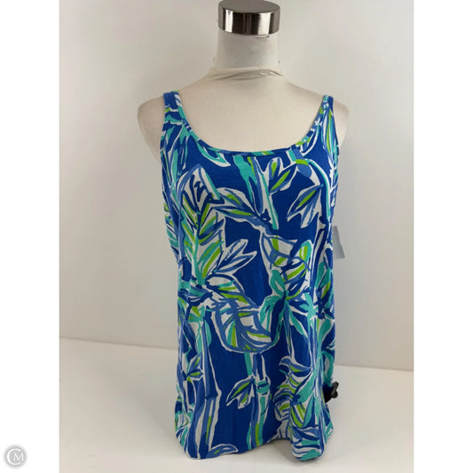 Tank Top Designer By Lilly Pulitzer In Blue & Green, Size: Xl