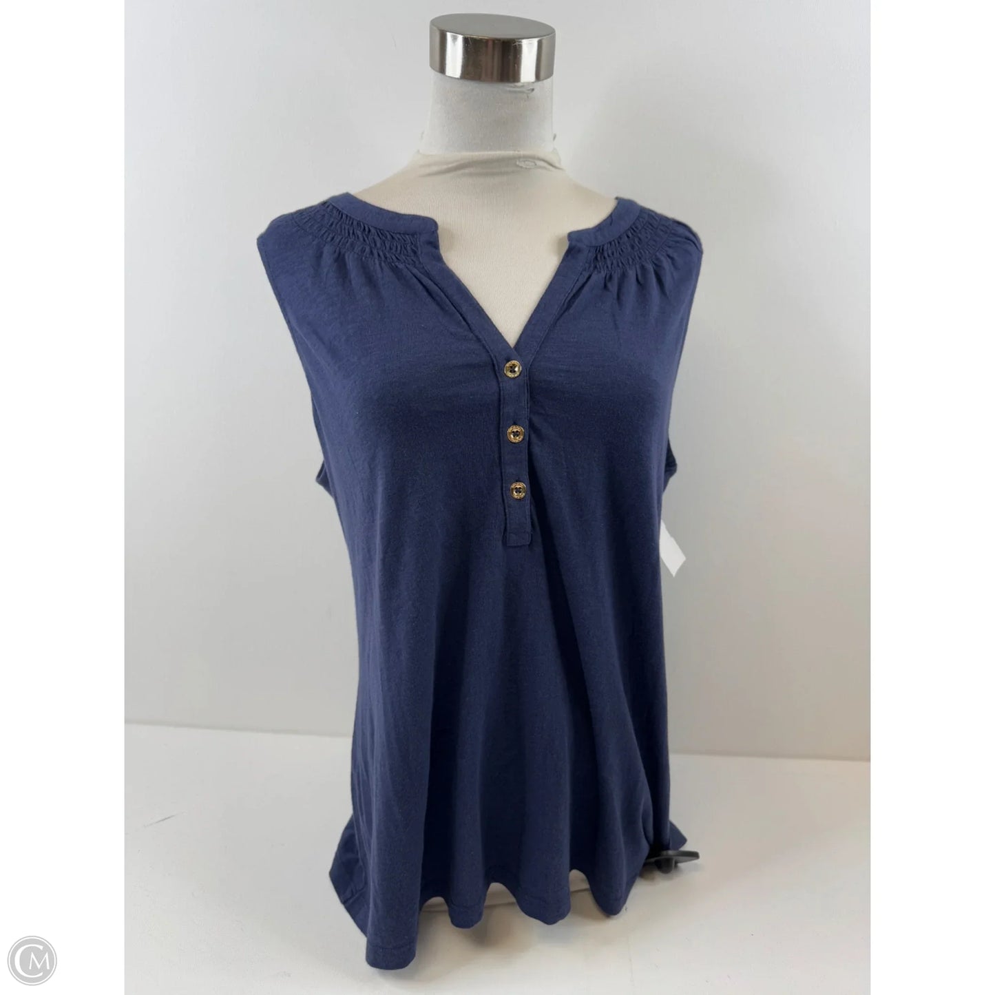 Tank Top Designer By Lilly Pulitzer In Navy, Size: L