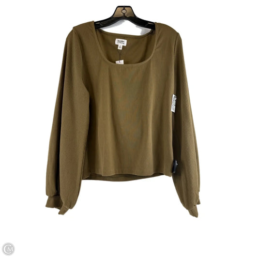Top Long Sleeve By Clothes Mentor In Green, Size: Xl