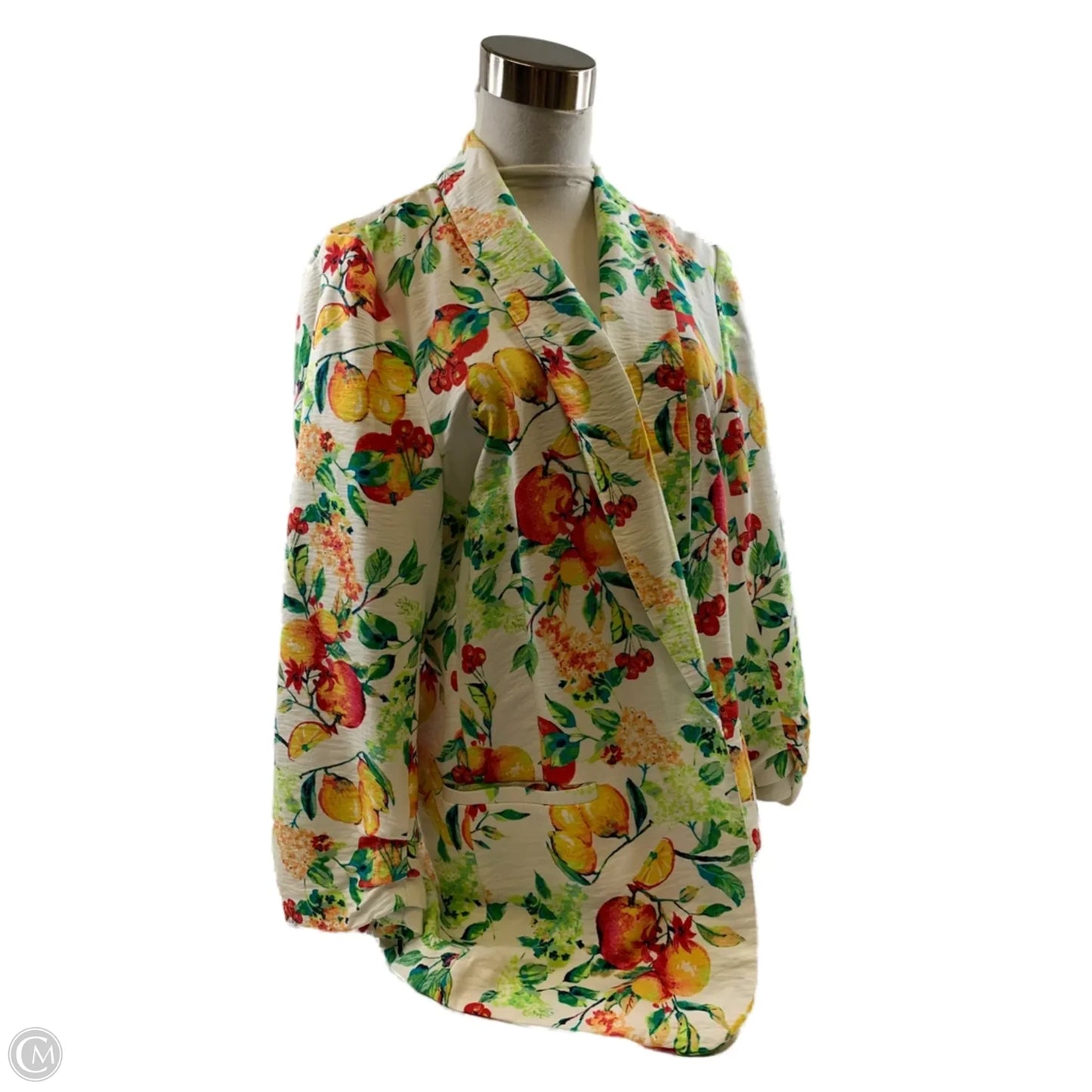 Blazer By Lc Lauren Conrad In Green & White, Size: L