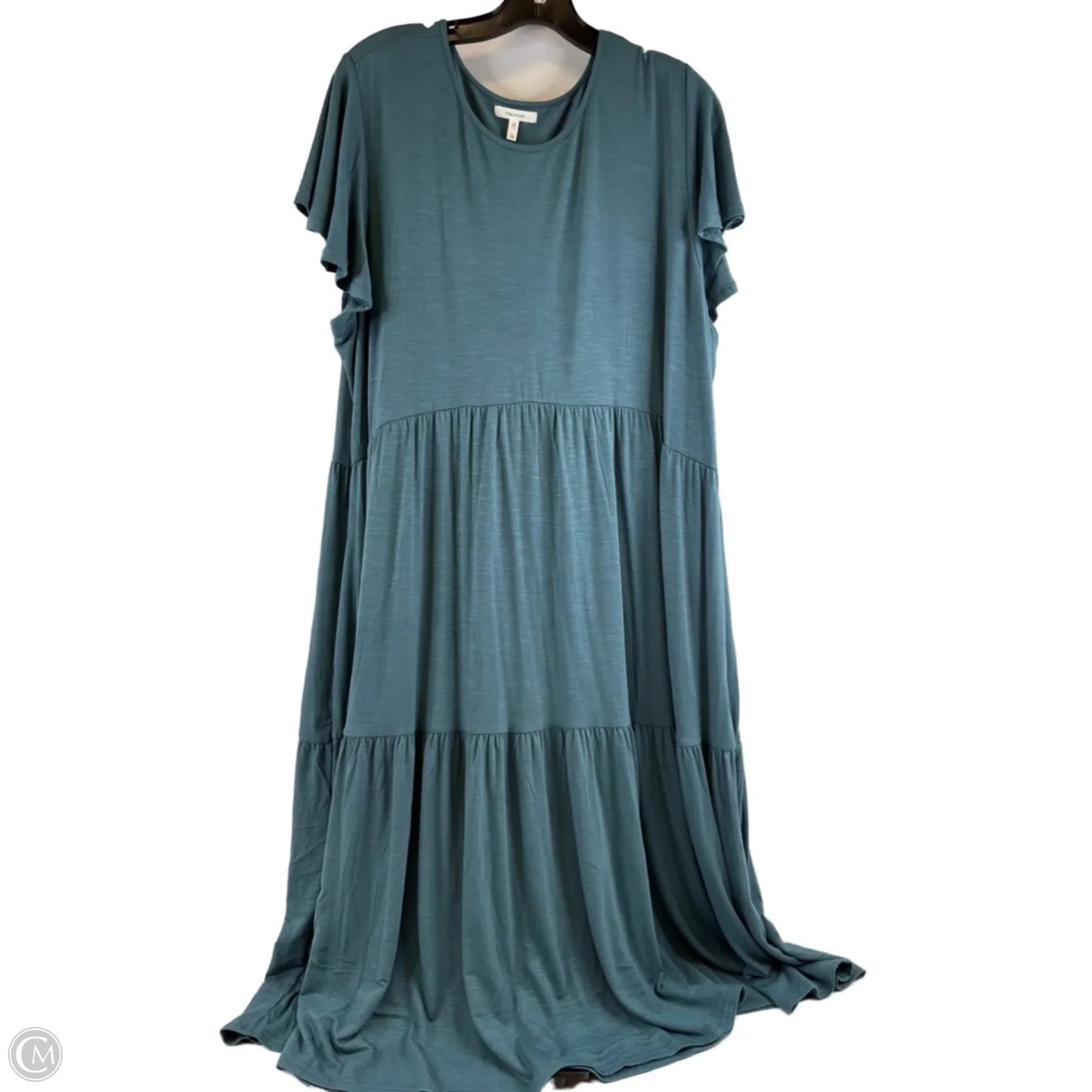 Dress Casual Midi By Maurices In Blue, Size: 2x