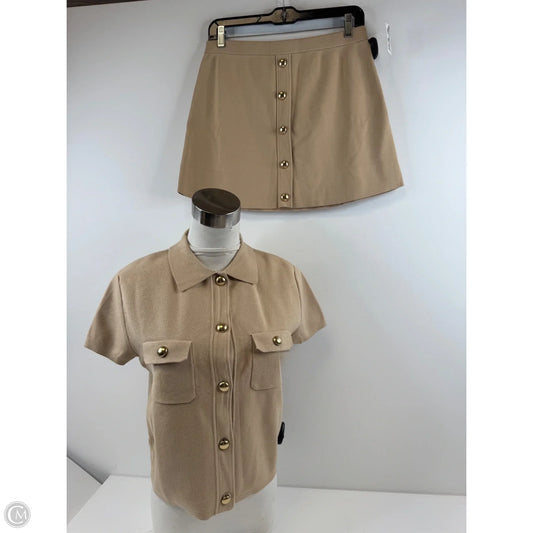Skirt Set 2pc By H&m In Tan, Size: S