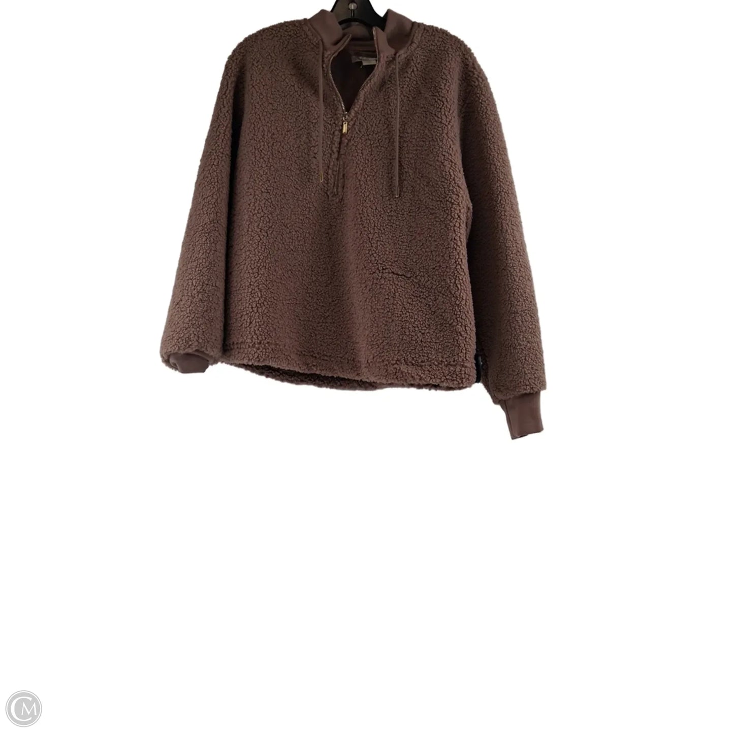 Jacket Faux Fur & Sherpa By C And C In Brown, Size: M