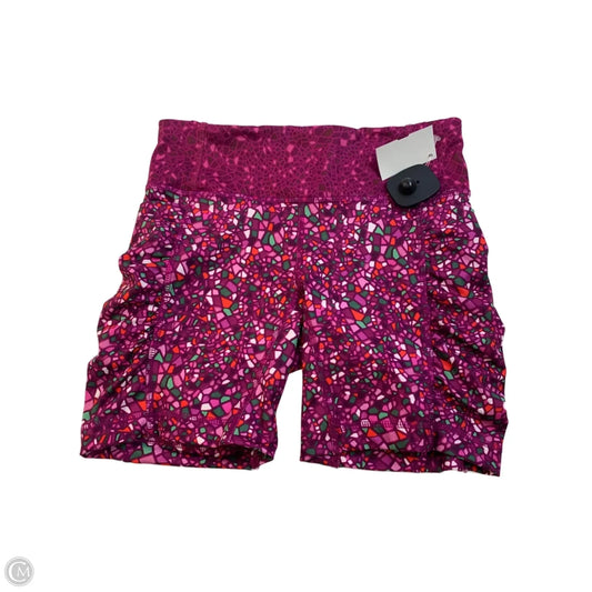 Athletic Shorts By Lululemon In Pink & Red, Size: S