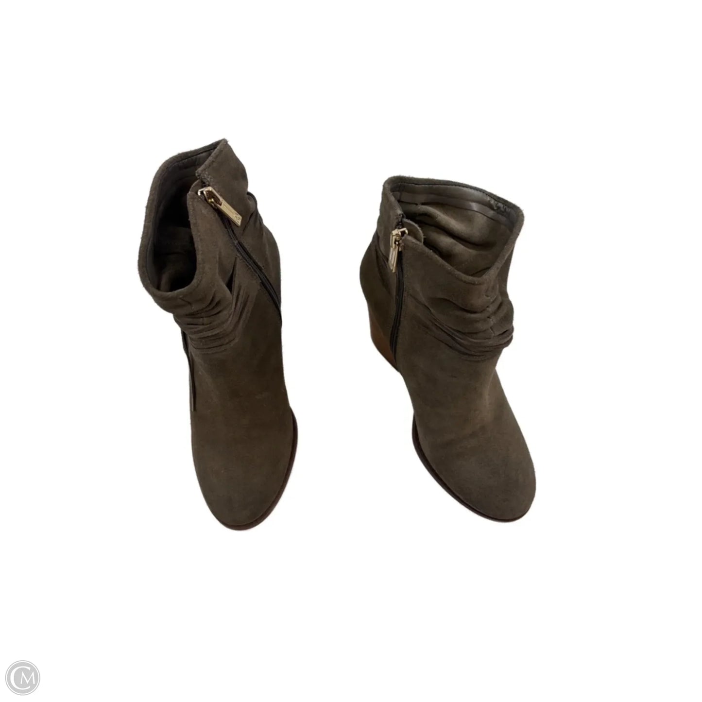 Boots Ankle Heels By Jessica Simpson In Green, Size: 7.5