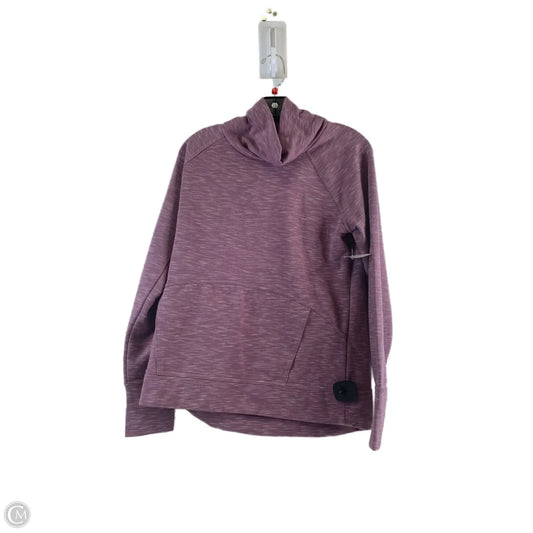Athletic Top Long Sleeve Collar By Rbx In Purple, Size: M