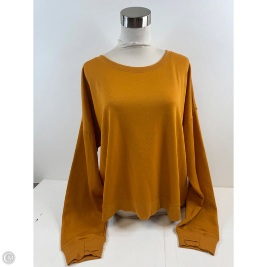 Top Long Sleeve By Tek Gear In Yellow, Size: Xxl