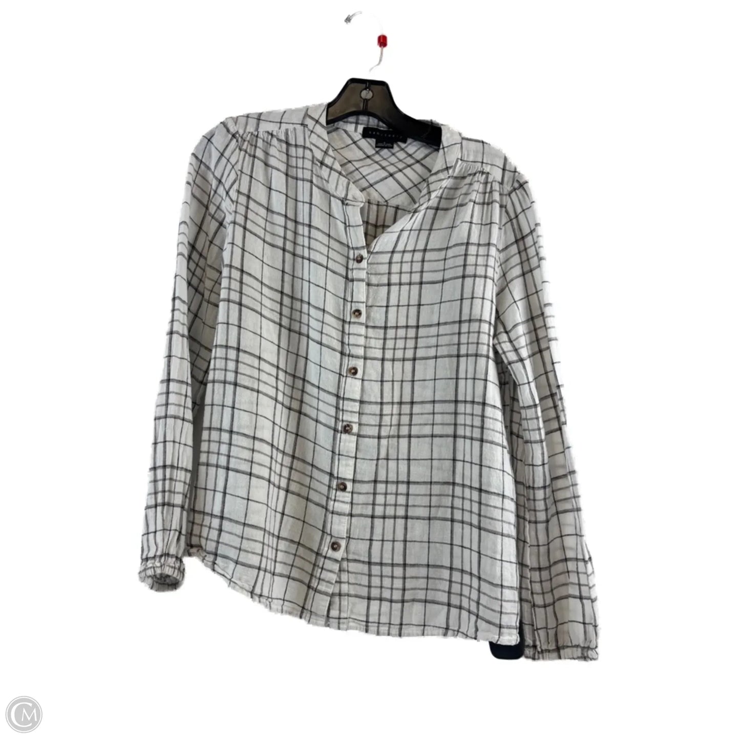 Top Long Sleeve By Sanctuary In Grey & White, Size: S