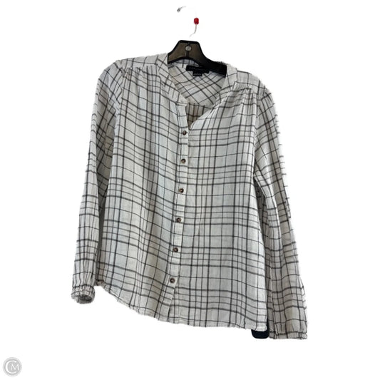 Top Long Sleeve By Sanctuary In Grey & White, Size: S