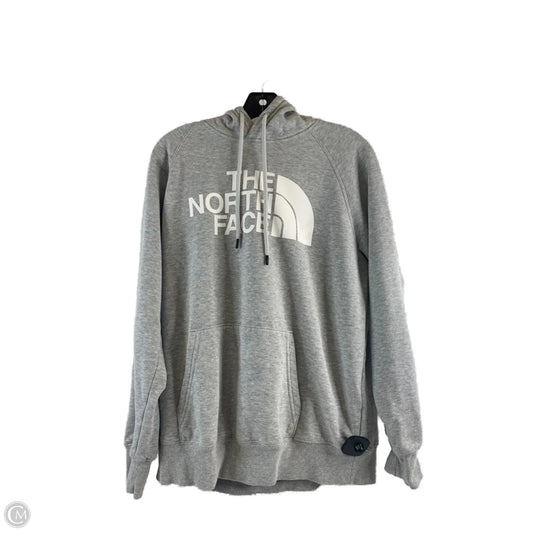 Sweatshirt Hoodie By The North Face In Grey & White, Size: L