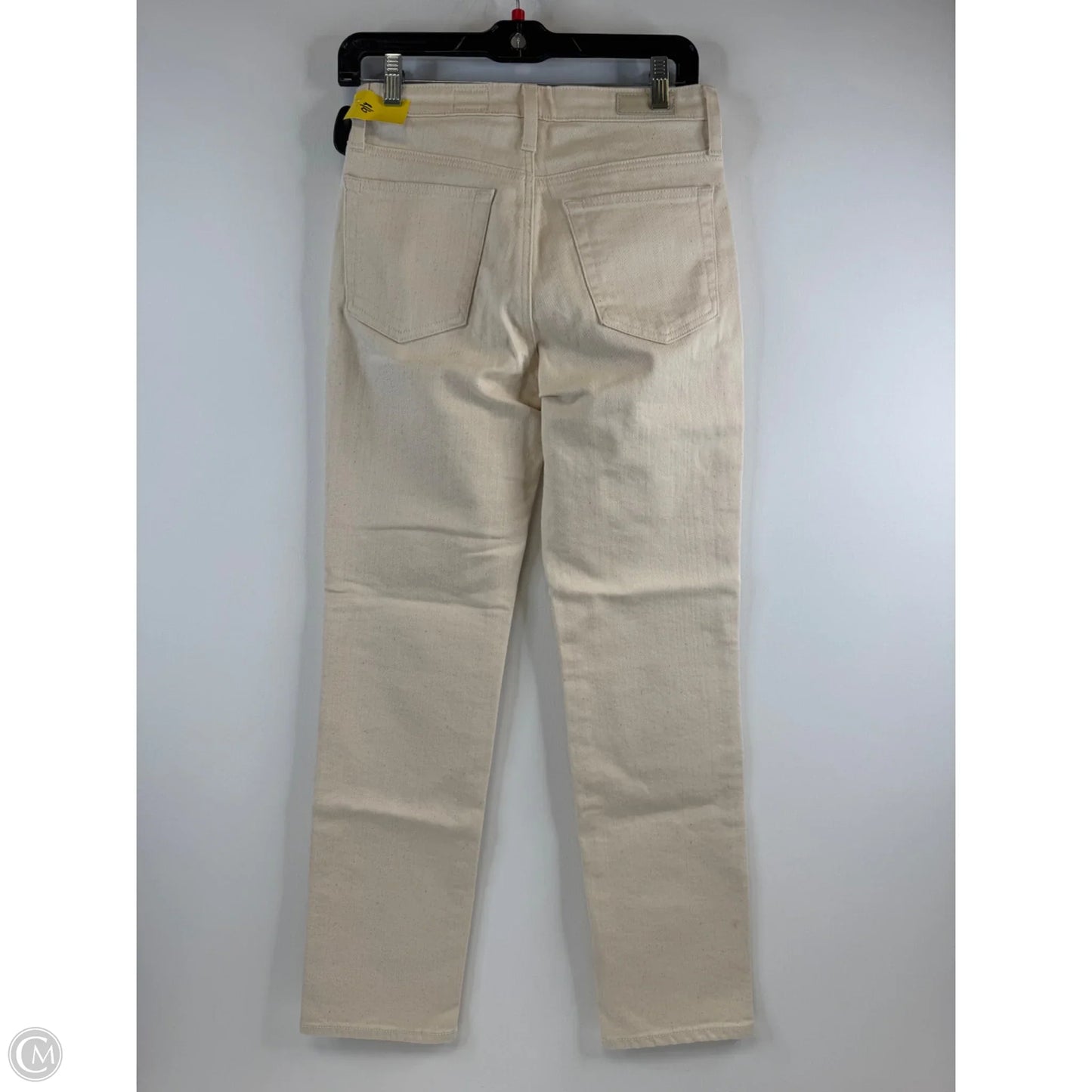 Jeans Straight By Adriano Goldschmied In Cream, Size: 4