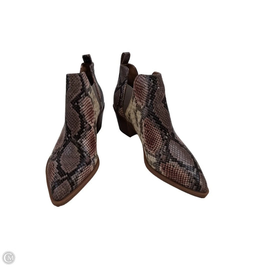 Boots Ankle Heels By Dolce Vita In Snakeskin Print, Size: 10